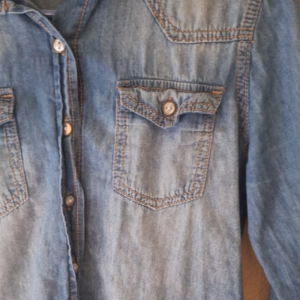 Denim Long Sleeve Shirt - Picture 4 of 7